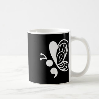 Butterfly Semicolon Mental Health Awareness  Coffee Mug