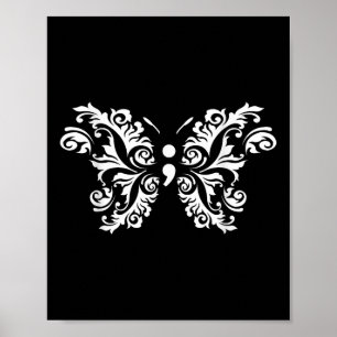 Butterfly Semicolon Mental Health Awareness Warrio Poster