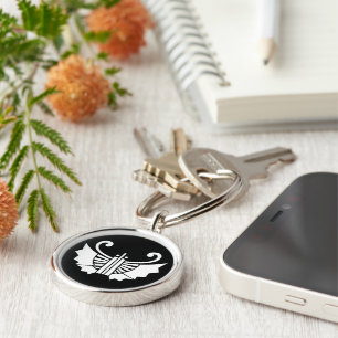 Butterfly-shaped fans (Kocho) Key Ring