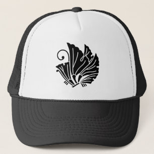 Butterfly-shaped ginkgo leaves trucker hat