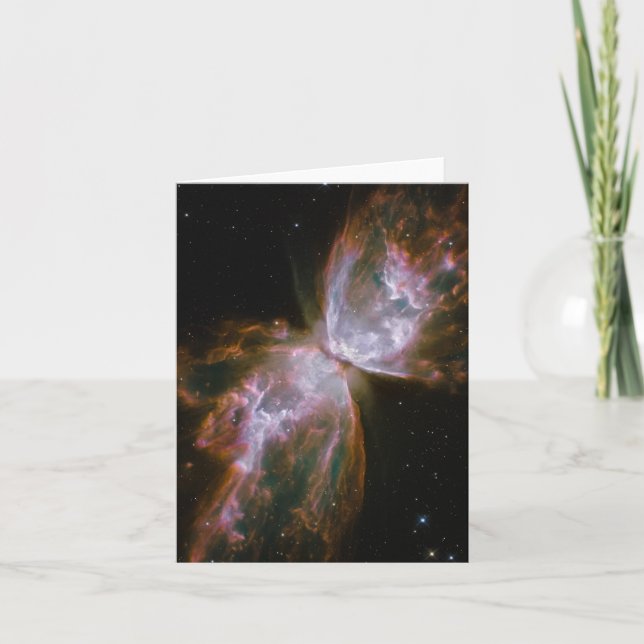 Butterfly Shaped Planetary Nebula Card (Front)