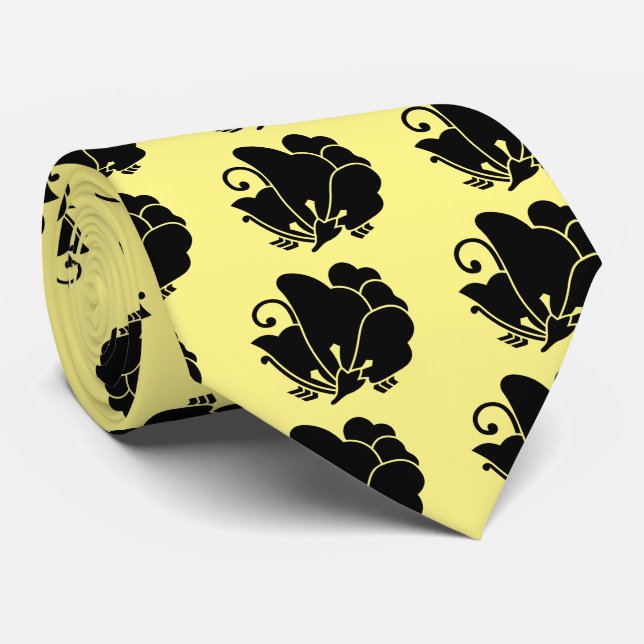 Butterfly-shaped wood sorrel tie (Rolled)
