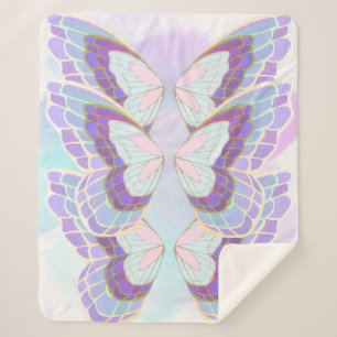 butterfly sherpa blanket