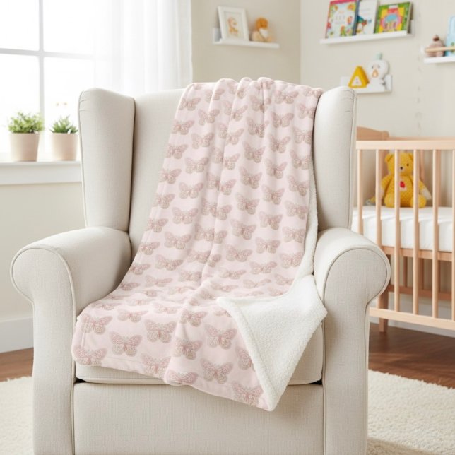 Butterfly Sherpa Blanket (Creator Uploaded)