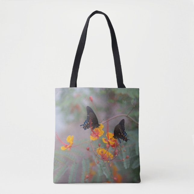 Butterfly Shopping Bag - Two Butterfly's Garden (Front)