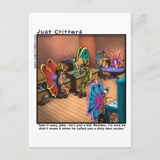 Butterfly Showdown Postcard (Front)