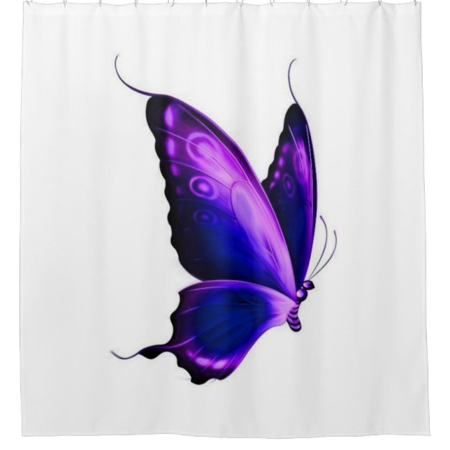Butterfly Shower Curtain (Front)