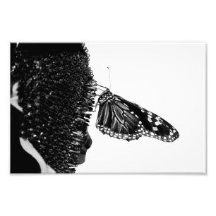 butterfly shy blacq photo print