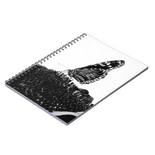 butterfly shy blacq spiral notebook