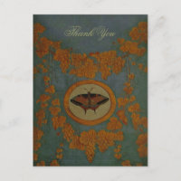 Butterfly Silk Cloth ~ Postcard / Invitation