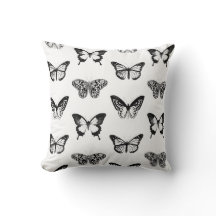 Butterfly sketch, black and white