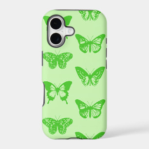 Butterfly sketch, lime green