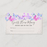 Butterfly Skies Guess How Many Baby Shower Game