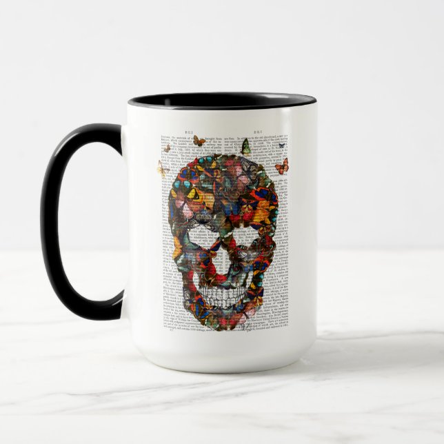 Butterfly Skull Mug (Left)
