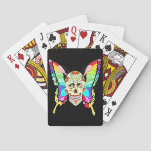 Butterfly Skull Playing Cards