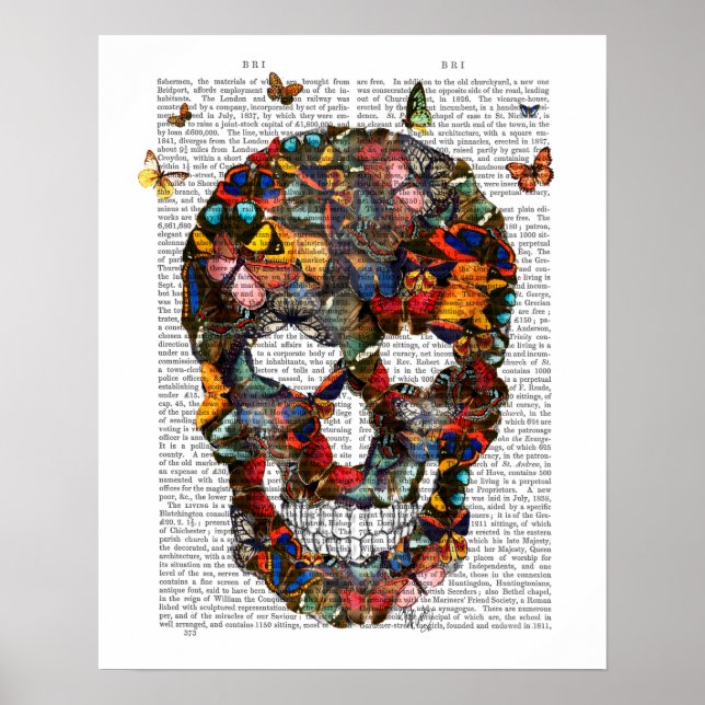 Butterfly Skull Poster (Front)