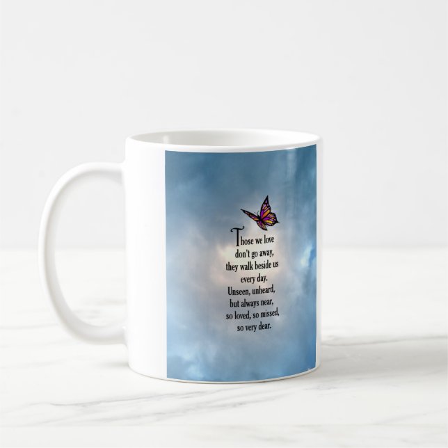 Butterfly "So Loved" Poem Coffee Mug (Left)