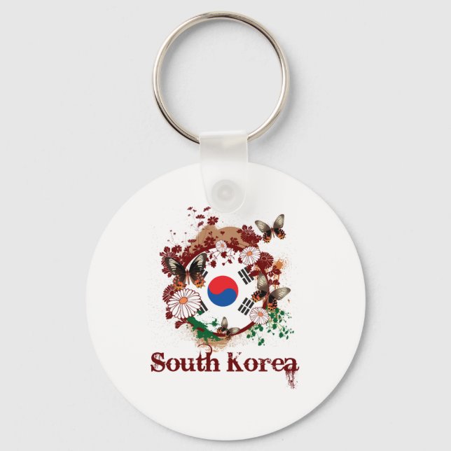 Butterfly South Korea Key Ring (Front)