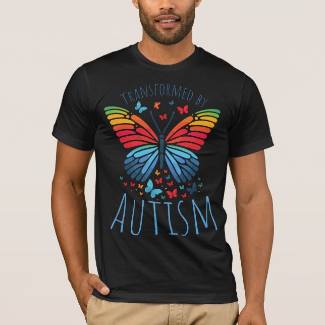 Butterfly Spectrum - Transformed by Autism T-Shirt (Front)