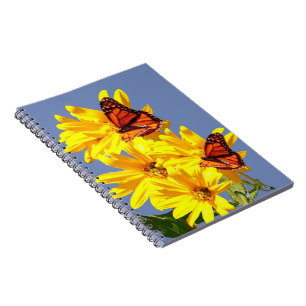 butterfly spiral notebook