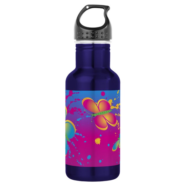 Butterfly Splash 532 Ml Water Bottle (Front)