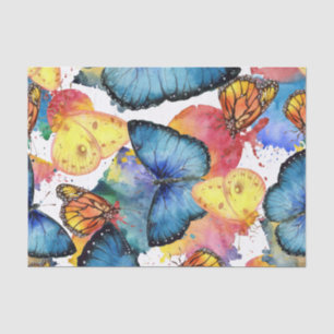 Butterfly Splash Colourful Decoupage Tissue Paper