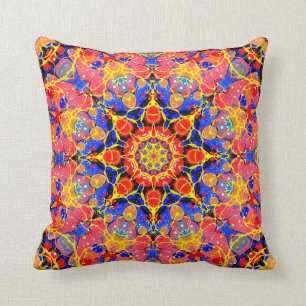 Butterfly Splash Kaleidoscope pillow