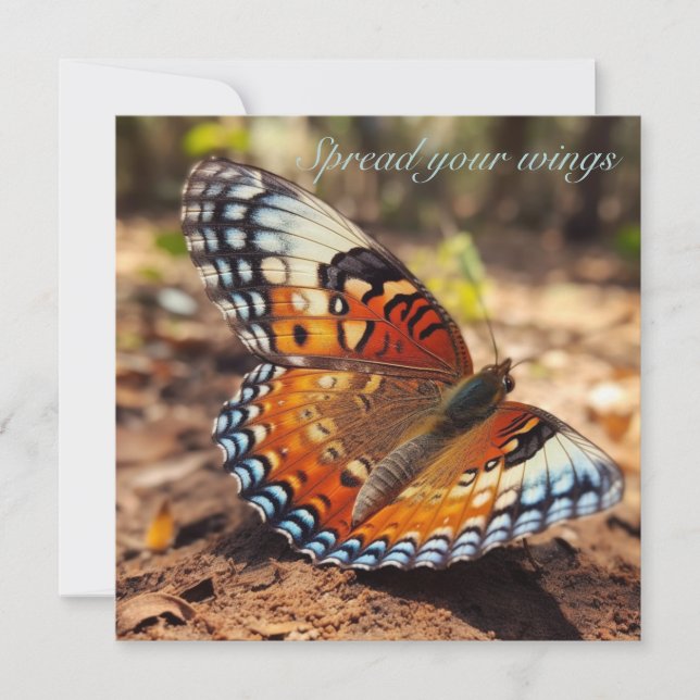 Butterfly Spread Your Wings Custom Invitation (Front)