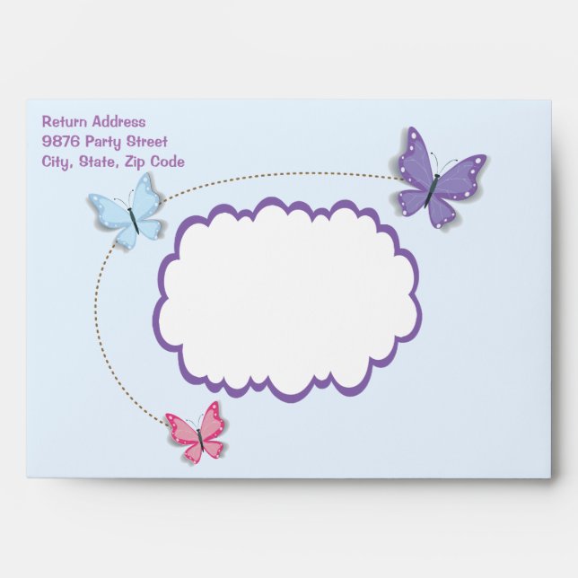 Butterfly, Spring Envelope Style: A7 Greeting Card (Front)