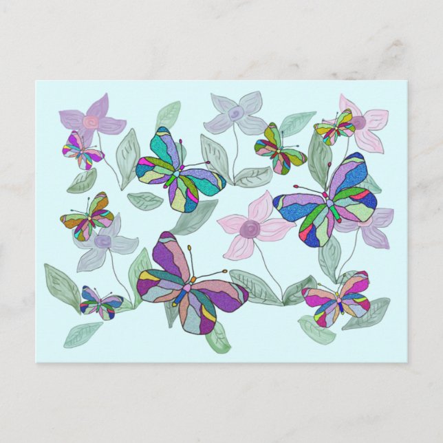 Butterfly Spring Postcard (Front)