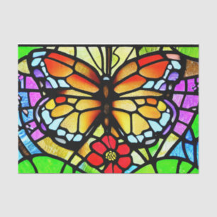 Butterfly Stained Glass Effect Decoupage Tissue Paper