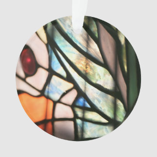 Butterfly Stained Glass Print Ornament