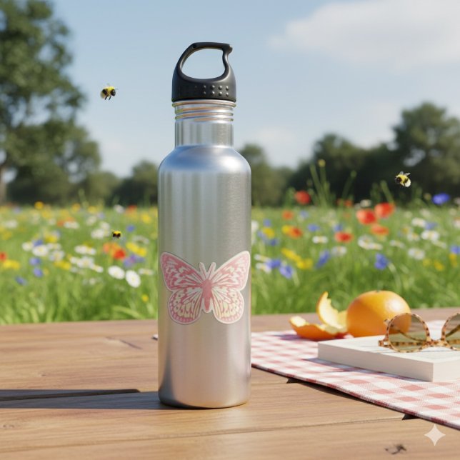 Butterfly Stainless Steel Water Bottle (Creator Uploaded)