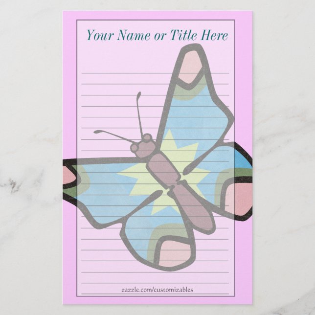Butterfly Stationery (Front)