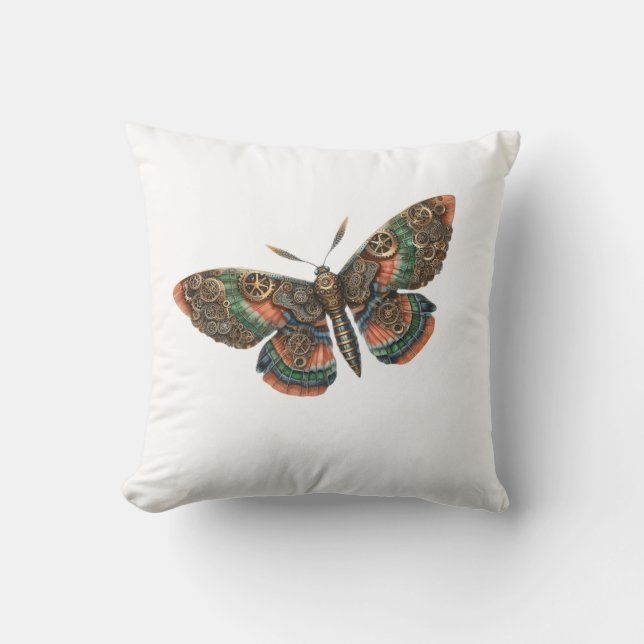 butterfly steampunk  cushion (Front)