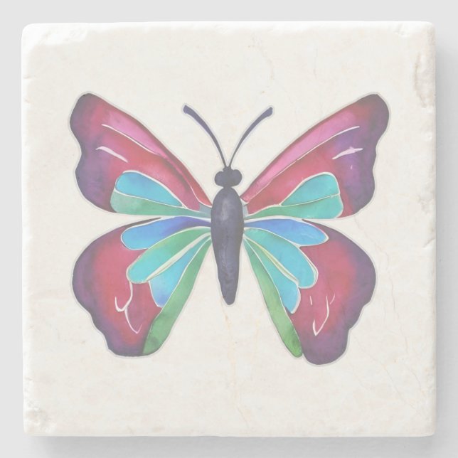 Butterfly Stone Coaster (Front)