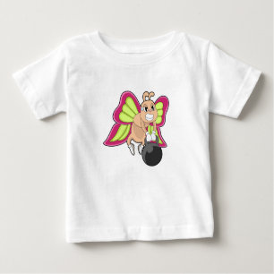Butterfly Strength training Dumbbell Baby T-Shirt