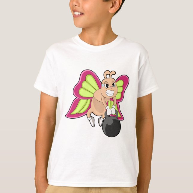 Butterfly Strength training Dumbbell T-Shirt (Front)