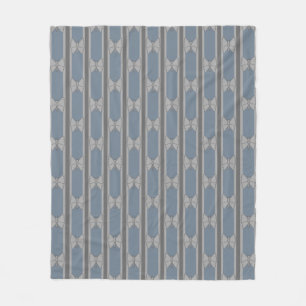 Butterfly Striped Fleece Blanket