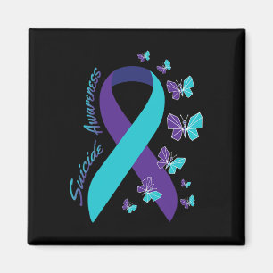 Butterfly Suicide Awareness Mental Health Magnet