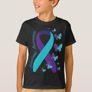 Butterfly Suicide Awareness Mental Health  T-Shirt