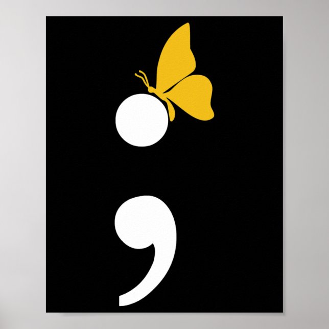 Butterfly Suicide Depression Prevention  Poster (Front)