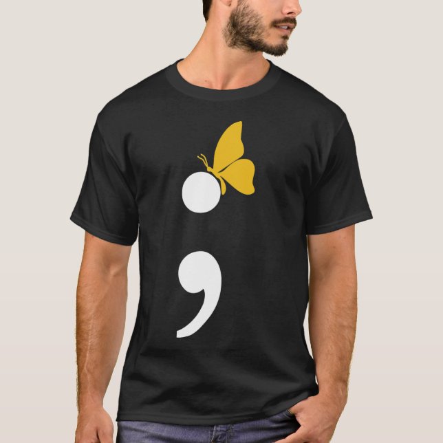 Butterfly Suicide Depression Prevention  T-Shirt (Front)