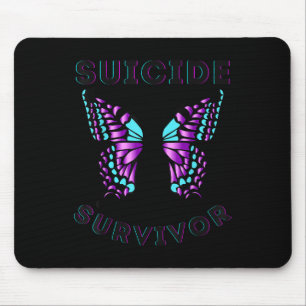 Butterfly Suicide Survivor Awareness Prevention Ki Mouse Pad