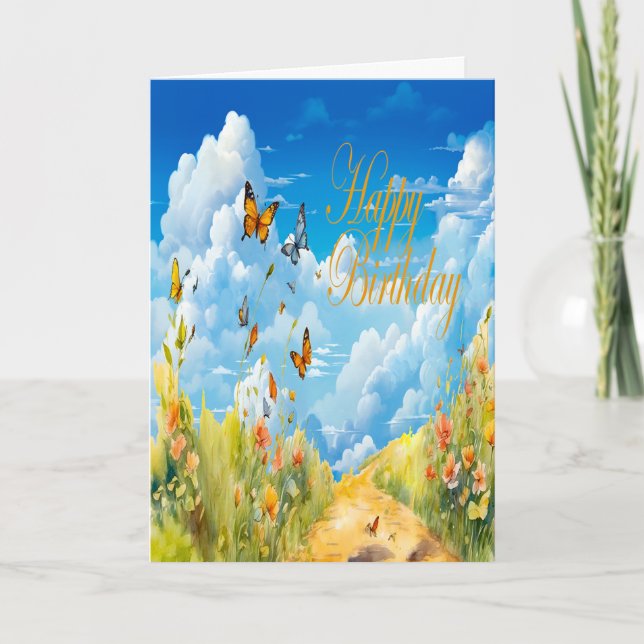Butterfly Summer Card (Front)