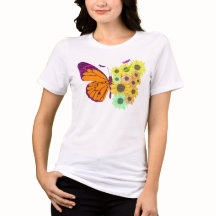 Butterfly & Sunflower Garden Shirt