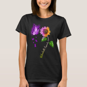 Butterfly Sunflower Hidradenitis Suppurativa Aware T-Shirt