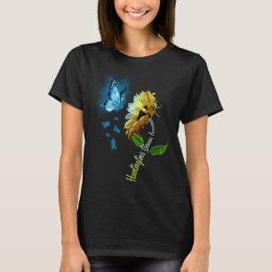 Butterfly Sunflower Huntington's Disease Awareness T-Shirt
