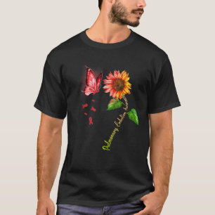 Butterfly Sunflower Pulmonary Embolism Awareness T T-Shirt