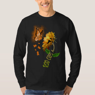 Butterfly Sunflower RSD CRPS Awareness T-Shirt